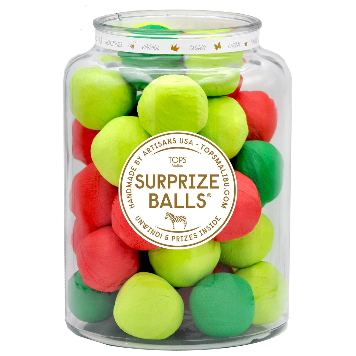 Mini Surprise Balls - Christmas - Refills / Set of 24 - Asst