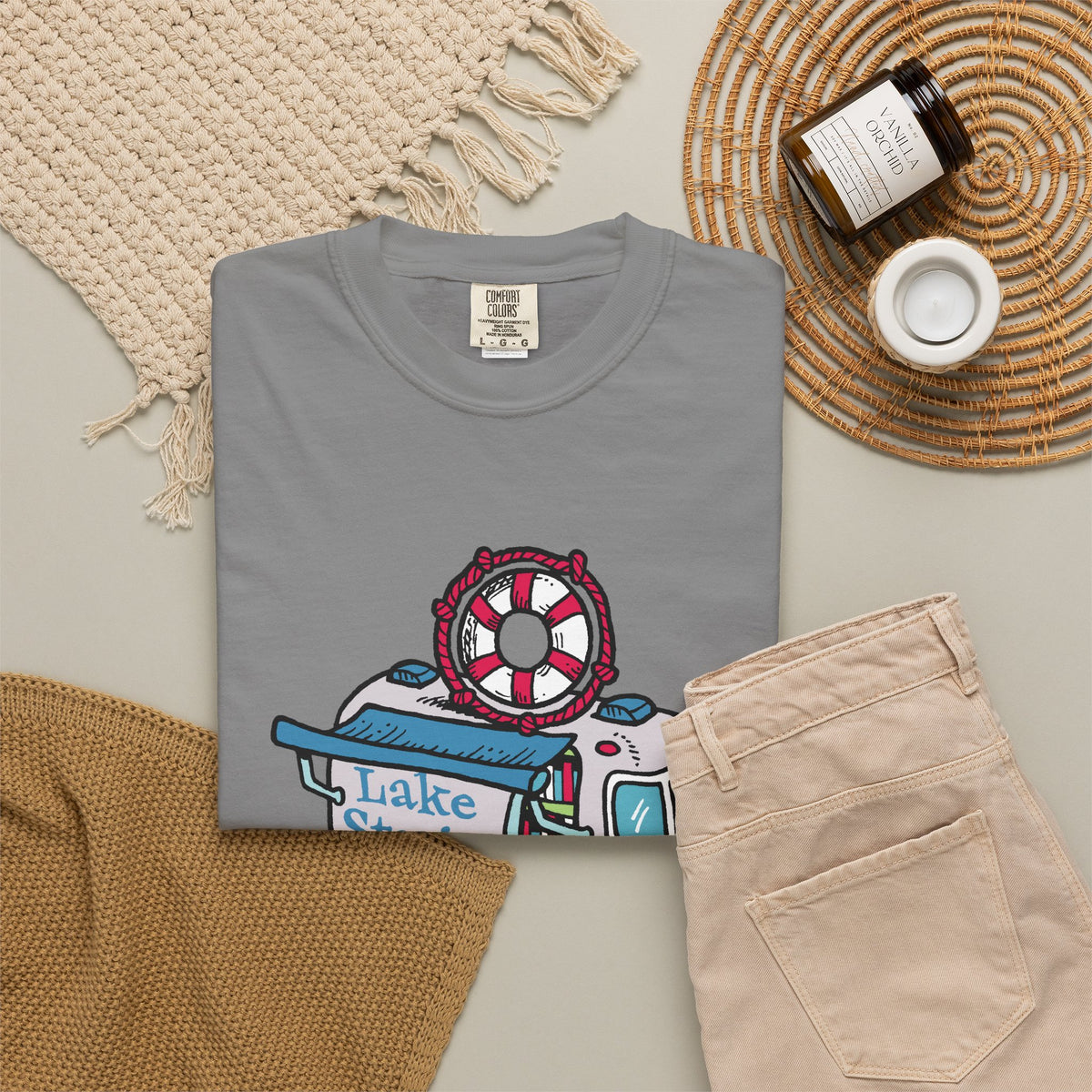 Lake Stories T-Shirt Original Artwork by Kevin Cannon