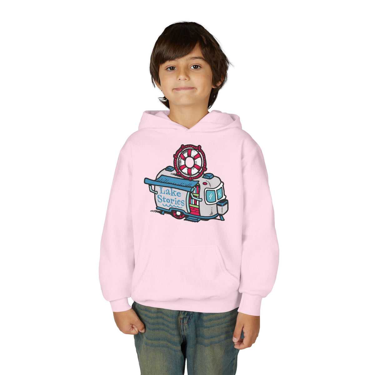 Lake Stories Youth Hoodie: Original Artwork by Kevin Cannon