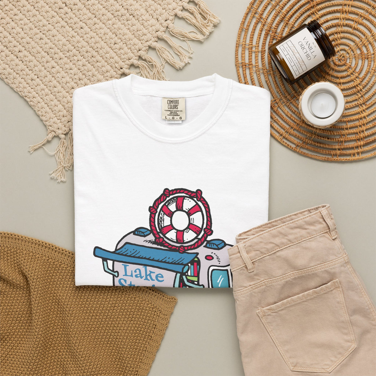 Lake Stories T-Shirt Original Artwork by Kevin Cannon