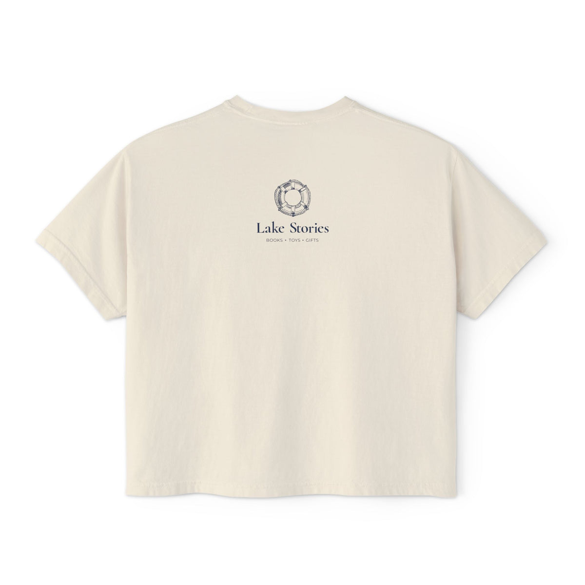Roadside Reading Club Boxy Tee — Vintage Camper &amp; Car Lake Stories Shirt