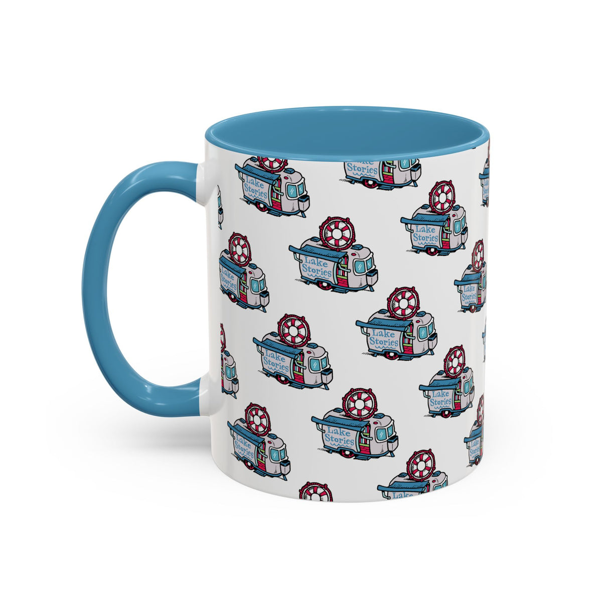 Lake Stories Pattern Coffee Mug: Kevin Cannon Original Artwork