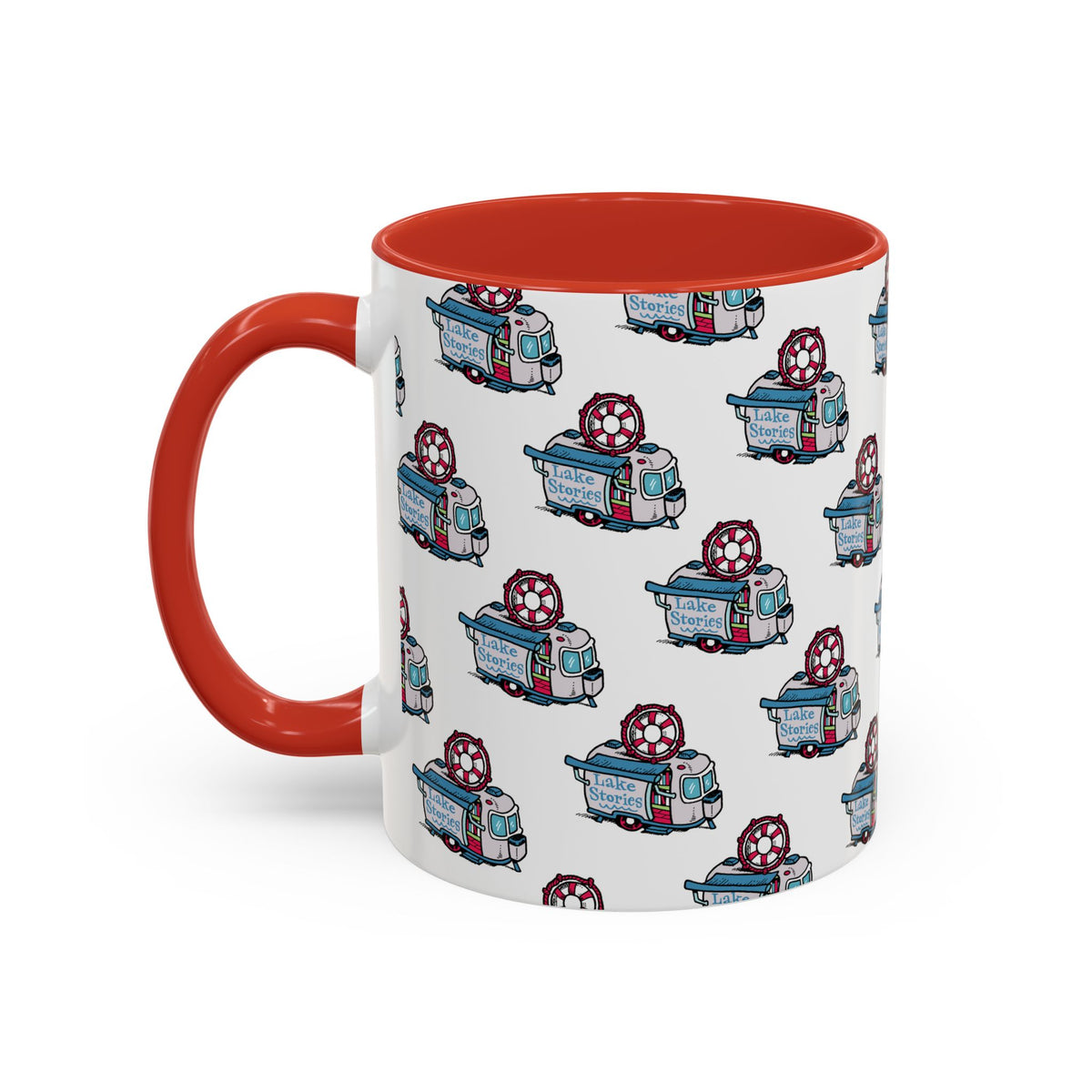 Lake Stories Pattern Coffee Mug: Kevin Cannon Original Artwork