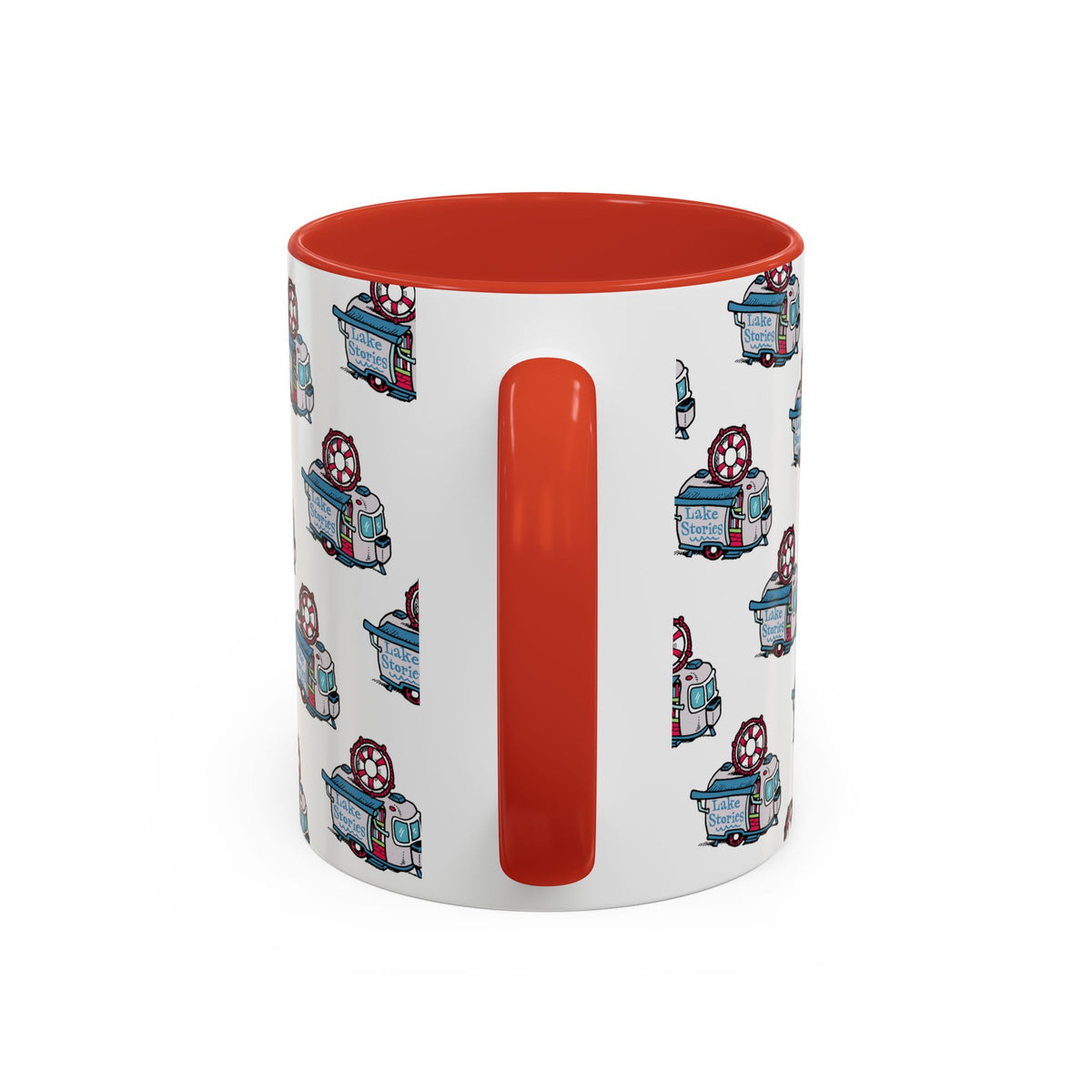 Lake Stories Pattern Coffee Mug: Kevin Cannon Original Artwork