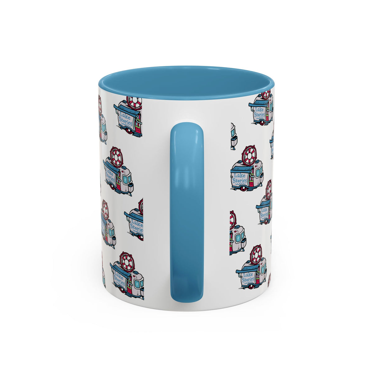 Lake Stories Pattern Coffee Mug: Kevin Cannon Original Artwork