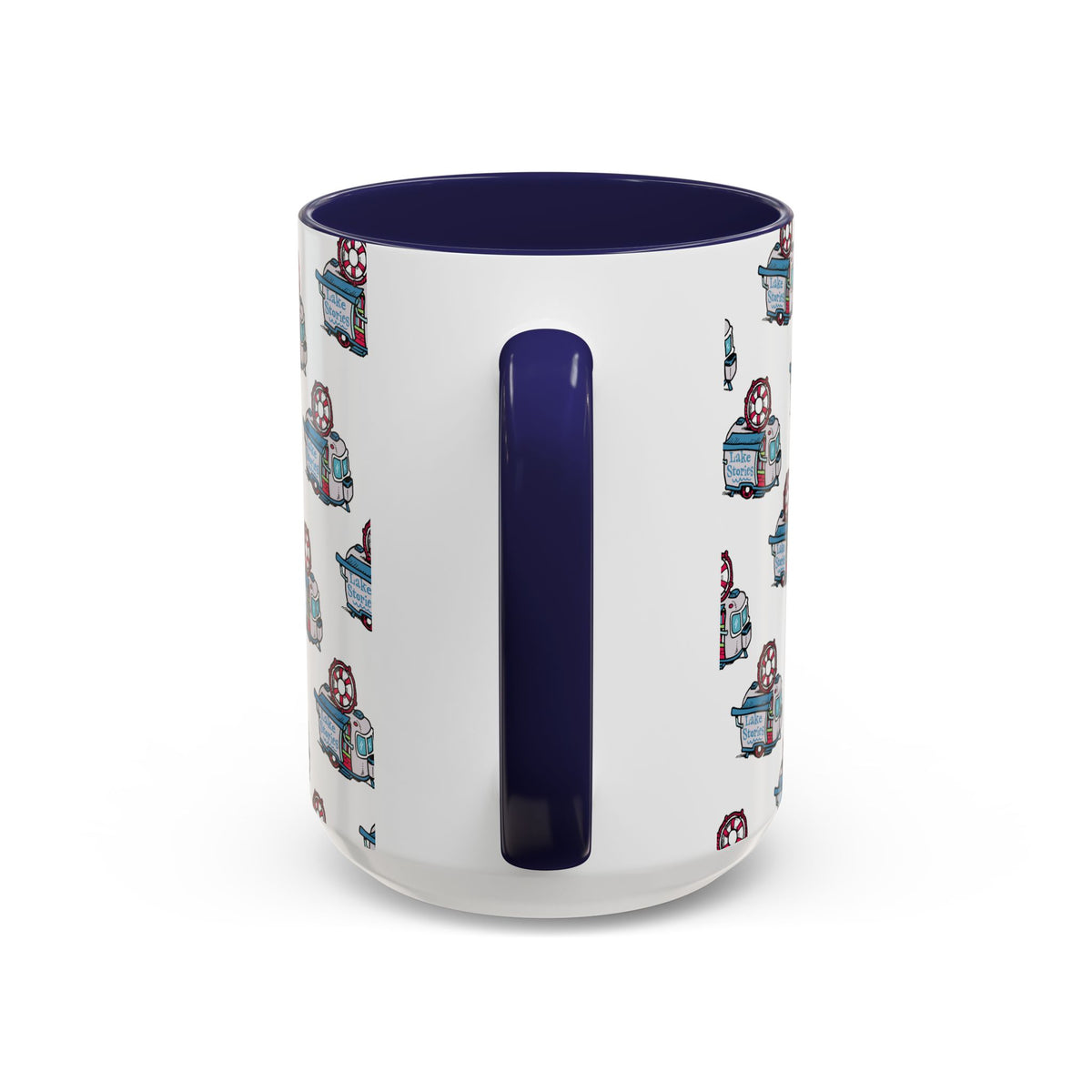 Lake Stories Pattern Coffee Mug: Kevin Cannon Original Artwork