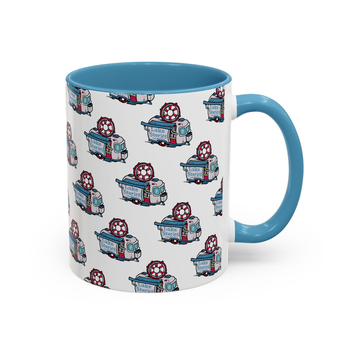 Lake Stories Pattern Coffee Mug: Kevin Cannon Original Artwork