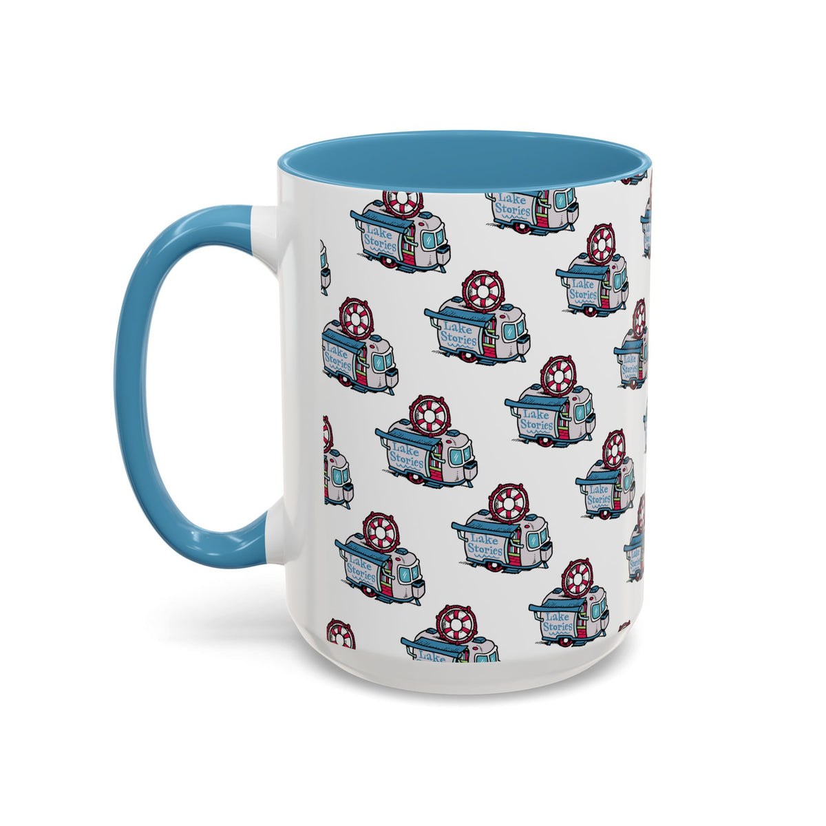 Lake Stories Pattern Coffee Mug: Kevin Cannon Original Artwork