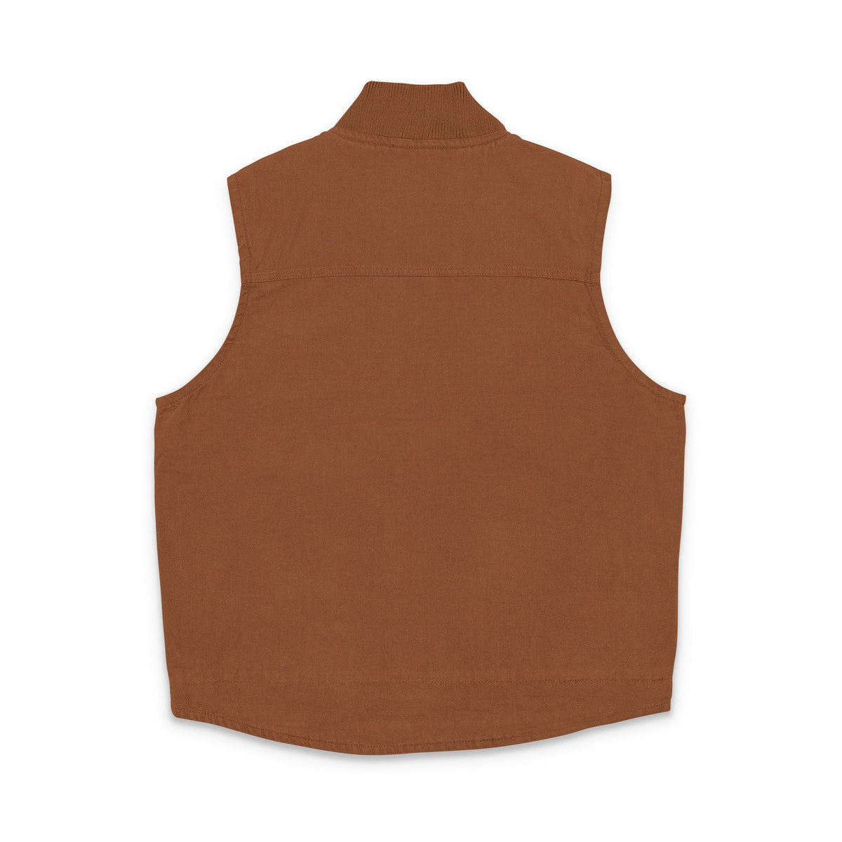 Embroidered Duck Cloth Work Vest — Rugged Cotton Utility Vest