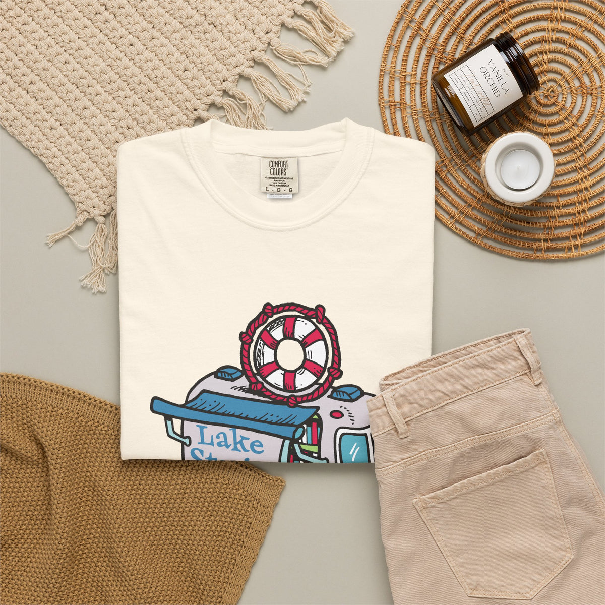 Lake Stories T-Shirt Original Artwork by Kevin Cannon