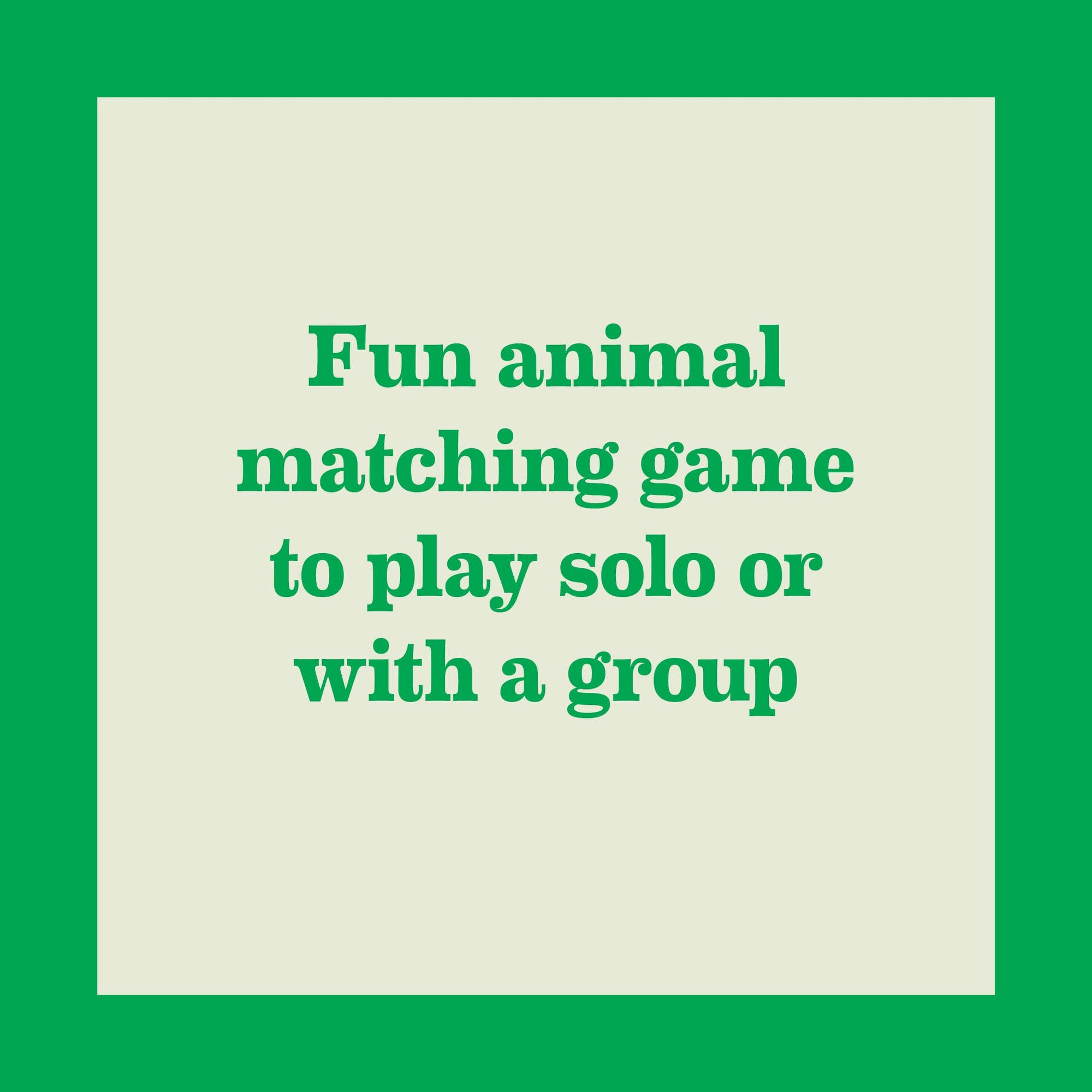 Wildlife Memory Game