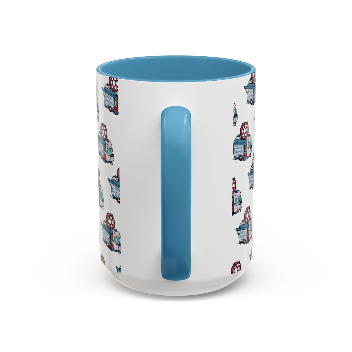 Lake Stories Pattern Coffee Mug: Kevin Cannon Original Artwork