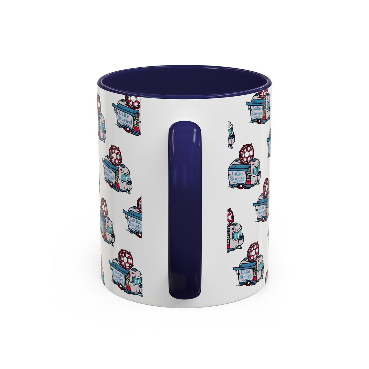 Lake Stories Pattern Coffee Mug: Kevin Cannon Original Artwork