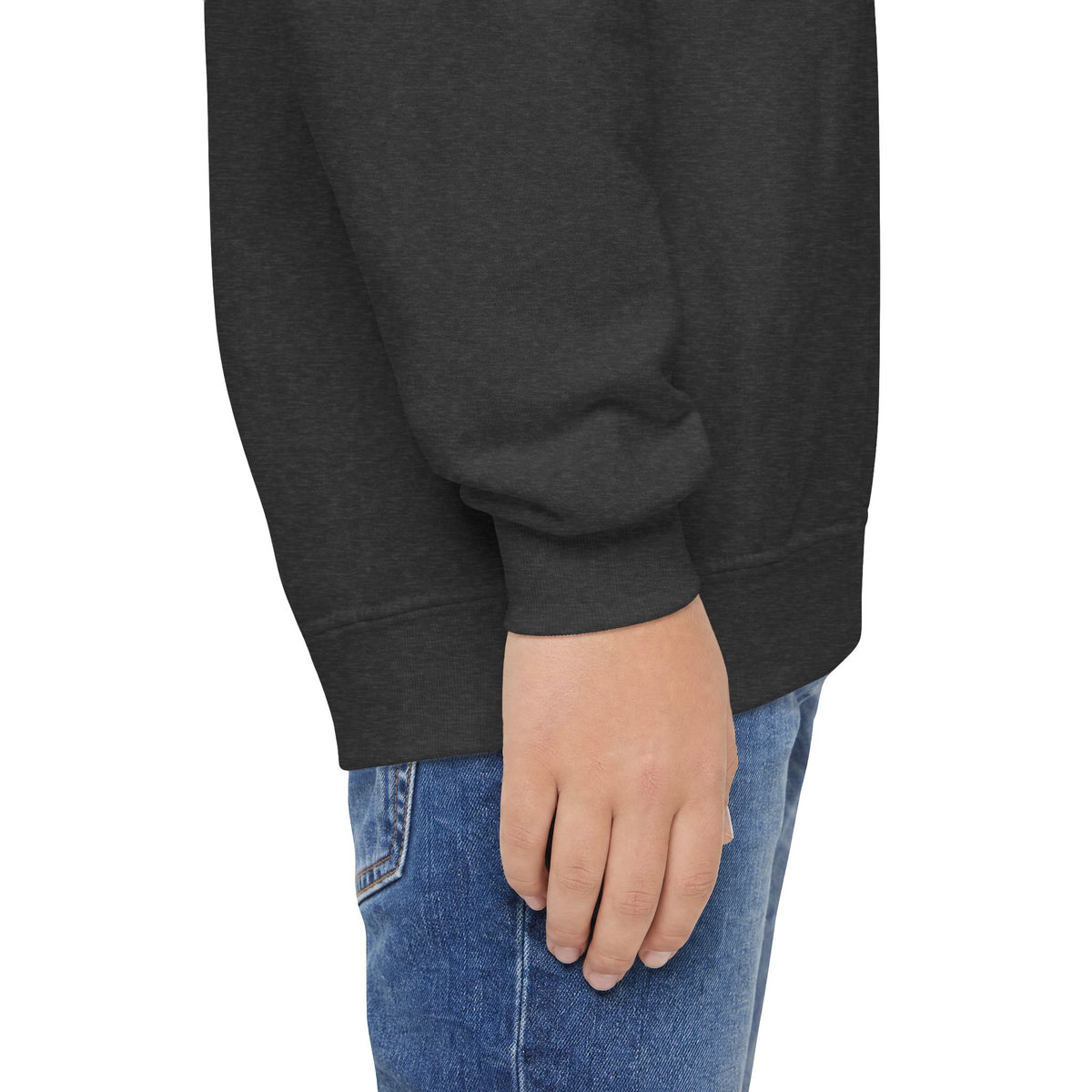 Youth Crewneck Sweatshirt - 'Lake Vibes' Wreath Graphic (Maroon)