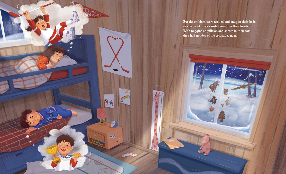 Twas the Night Before Shinny A Pond Hockey Tale Picture Book