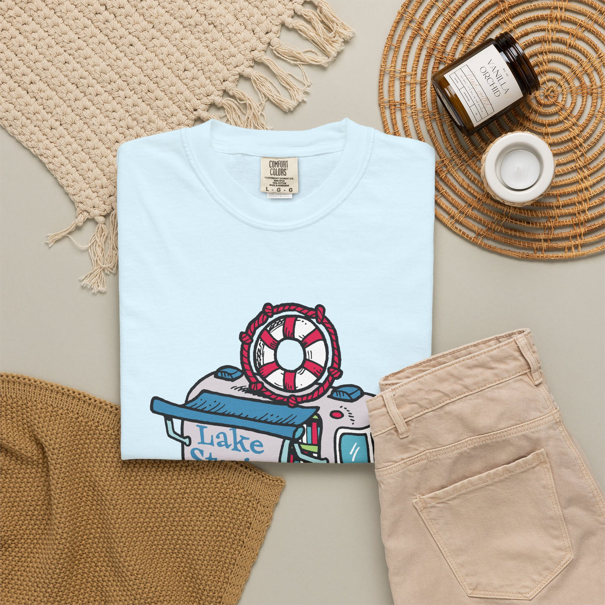 Lake Stories T-Shirt Original Artwork by Kevin Cannon