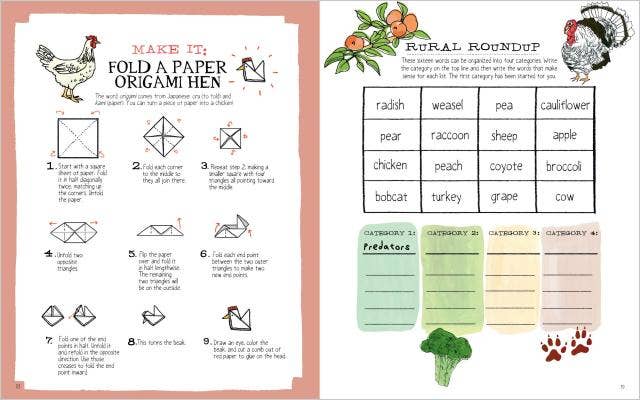 Farm Anatomy Activity Book