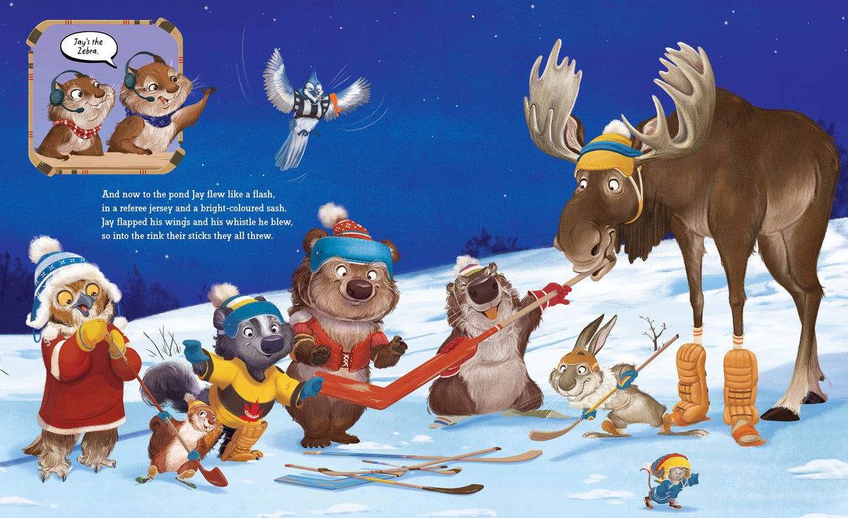 Twas the Night Before Shinny A Pond Hockey Tale Picture Book